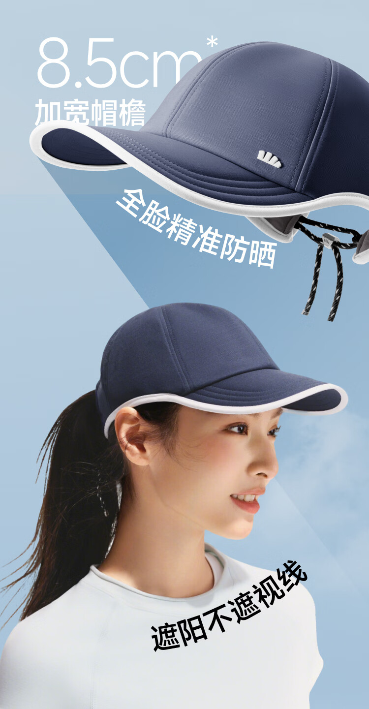 Beneunder Women's Lightweight Sun Protection Duckbill Cap Baseball Hat UV Protection Fashionable All-Face Sunshade Black 5