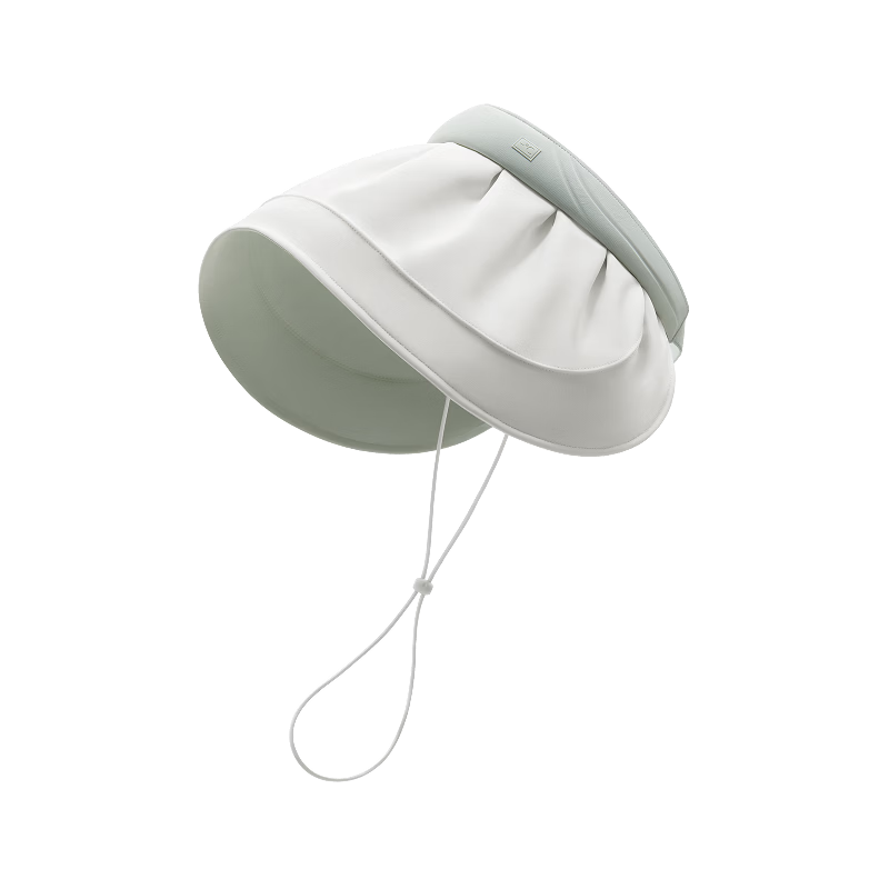 Bananain Liangpi Series Women's Sun Protection Hat with Wide Brim, UV-Resistant Visor Cap, Sunshade Hat, Cream Blue, F