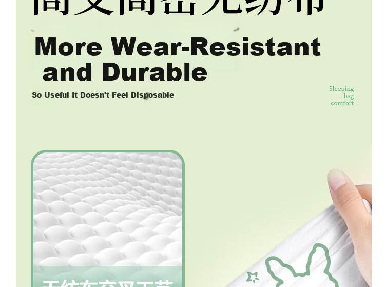 Guxu Disposable 4-Piece Bedding Set Cotton Duvet Cover Pillowcase Sheet Hotel Travel Thickened Protective Set 1 Pack 27