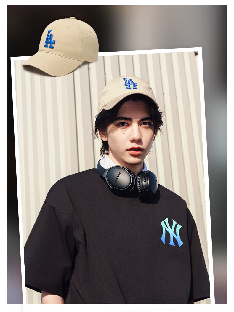 MLB Baseball Cap for Men And Women, Couples' Soft Top Cap, Casual Sports Hat for All Seasons, 3ACP6601N-07RDS 14