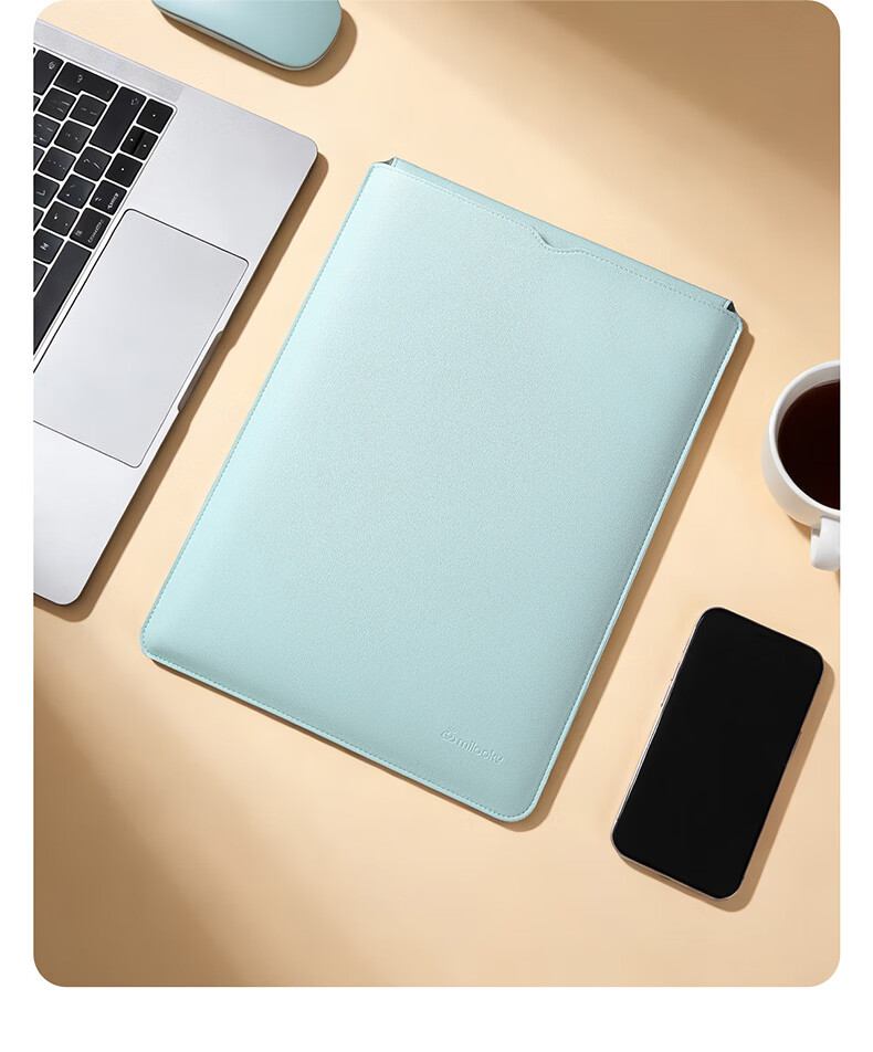 Milooky MacBook Laptop Sleeve Compatible with MacBook Neo/Pro 13-inch Leather Case Air 13.6 Protective Cover 18
