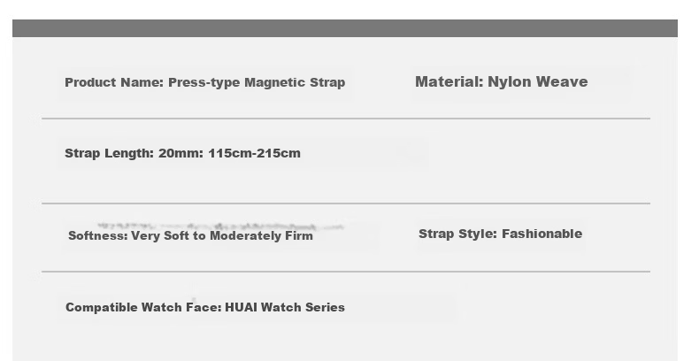Binghong Compatible Huawei Fit4 Woven Magnetic Strap Huawei Watch Fit4 Strap for Men and Women Huawei Fit4 Pro Strap Huawei Watch Fit3 Nylon Strap - Black 6