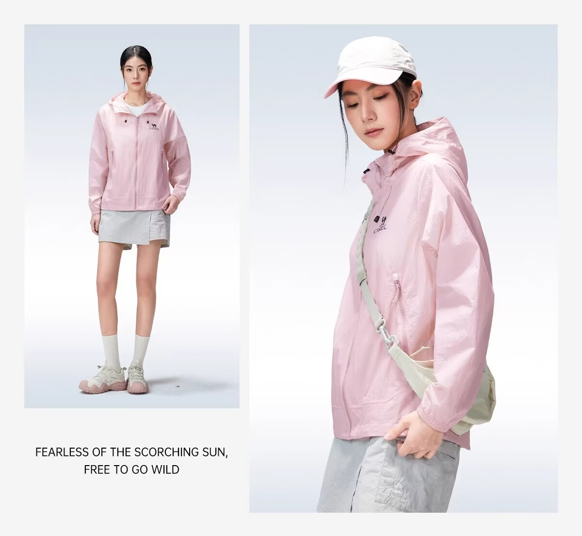 Camel [Wang Junkai Edition] 2026 Spring Summer Unisex Breathable Cooling Windproof Water-Repellent Sports Jacket 27