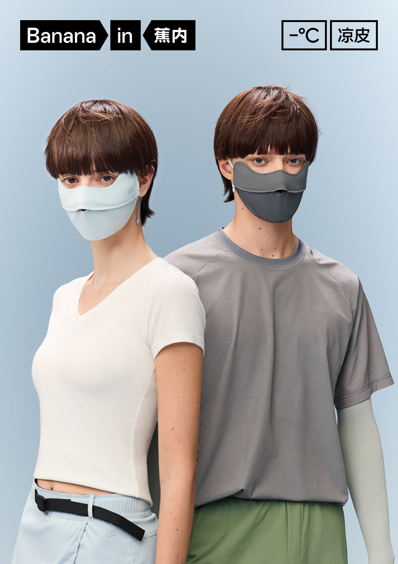 Bananain Liangpi 331UV Unisex Cooling Sun Protection Breathable Antibacterial Face Mask Outdoor Commuting Eye Protection Mask 1