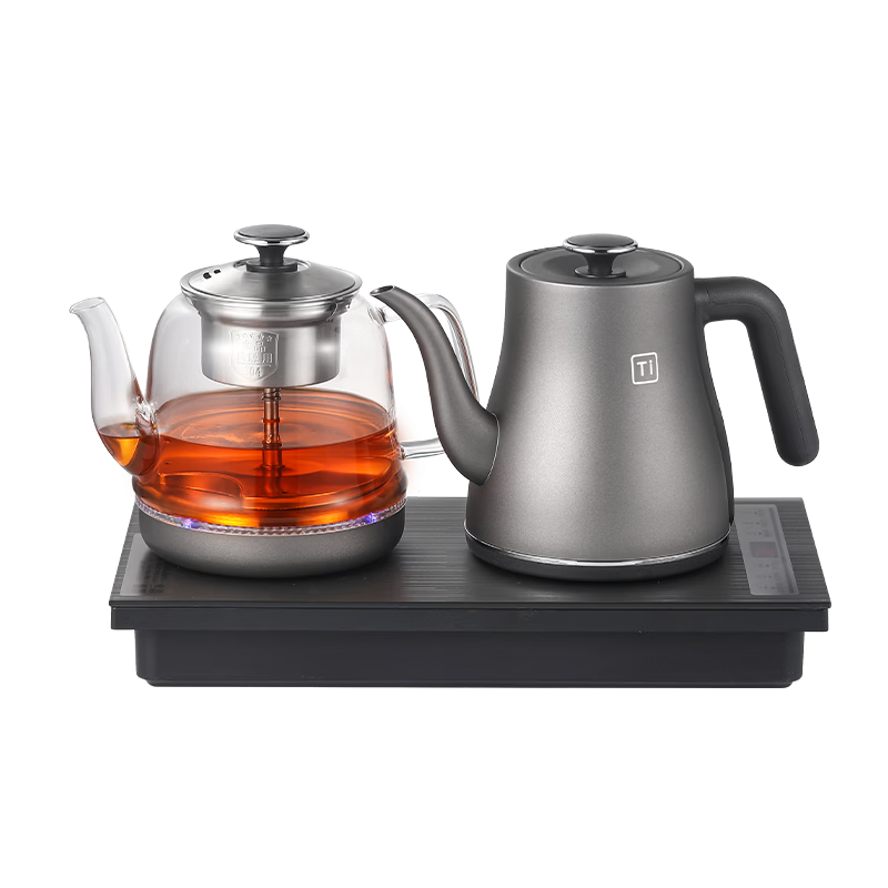 Yubai Pure Titanium Fully Automatic Water-Heating Electric Kettle, Constant Temperature Insulation Boiling Kettle, Tea Maker, Tea Table And Sideboard All-In Integrated Machine, Built-In Electric Tea Stove Set WJ-C20 (Steaming Tea Model)