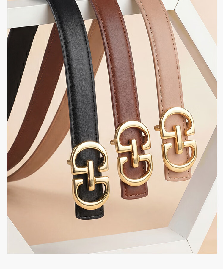 Seven Wolves Women's Leather Belt Cowhide Fashion Waistband Accessory Dress Birthday Gift for Girlfriend and Mom 14