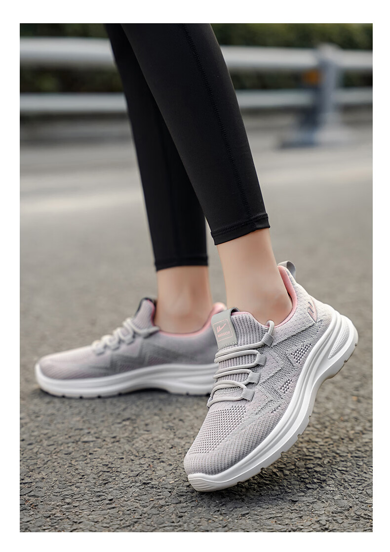 Warrior Women's Summer New Walking Shoes Soft Sole Breathable Mesh Casual Sports Shoes 1979 Purple Size 40 10