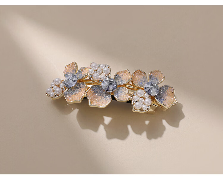 CHIMERA High-End Flower Hair Clip Half-Up Ponytail Spring Clip Hair Accessory for Women Birthday Gift 11