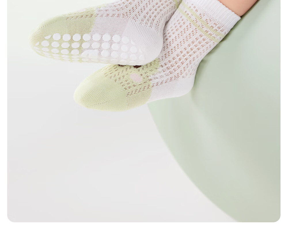 Betis Baby Socks Summer Mesh Socks Infant Floor Socks Children's Seamless Non-Slip Cooling Short Socks 1