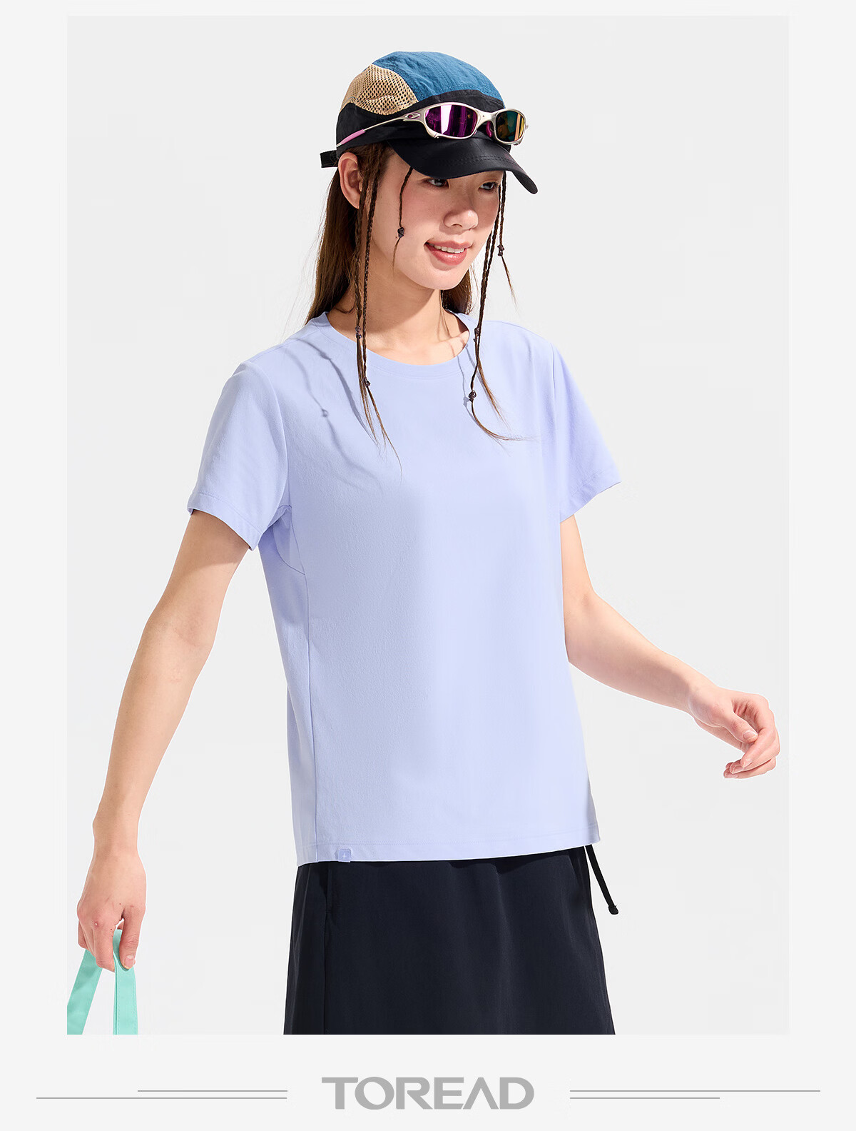 TOREAD Women's Quick-Dry T-Shirt 26 Spring Summer New Cooling Breathable Sun Protection Outdoor Sports Functional Short Sleeve TAJJBO82718 18