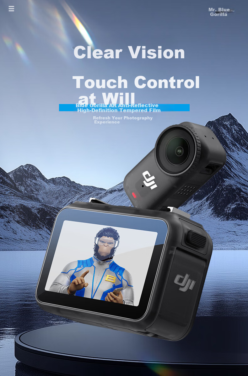 Lanxingxiansheng Screen Protector for DJI Osmo Nano, Osmonano Protective Film, Thumb Camera Film, AR Anti-Reflective Scratch-Resistant Protective Film 1