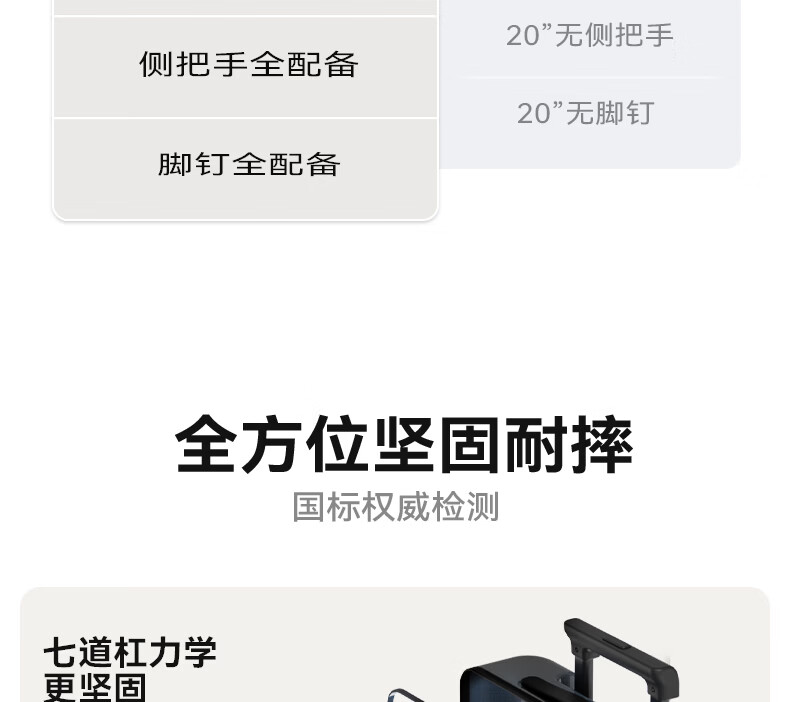 90 Points Luggage 28 Inch Rhine Classic 2026 New Trolley Large Capacity Travel Suitcase with Password Lock Titanium Gray 5