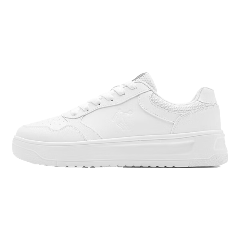QIAODAN Men's Sneakers, Summer New Style White Shoes for Men, Breathable, Wear-Resistant, Thick-Soled, Height-Increasing Casual Sports Shoes for Me