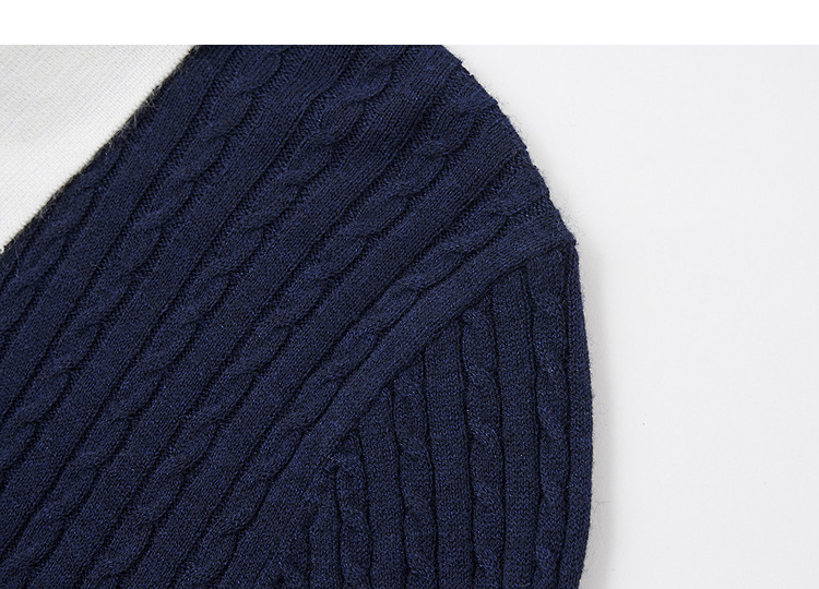 Demana【With Wool】Spring Elegant Color-Block Lapel Cable Knit Slim Fit Petite Cardigan for Women Premium Quality 13