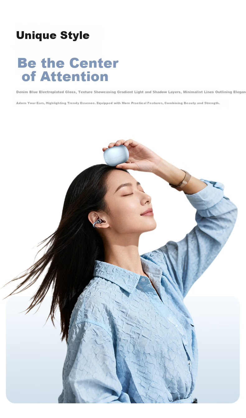 MICROKIA 2025 Latest Berlin Sound Bluetooth Bone Conduction Open-Ear Wireless Sports Running Long Battery Life Cycling Ear Clip Headphones 27