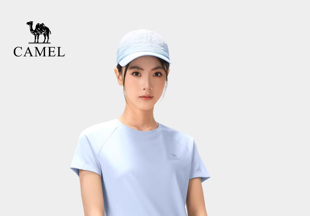 CAMEL [Toray Fabric] Outdoor Quick-Dry T-Shirt Women 2026 Spring Summer Short Sleeve Stretch Breathable Sweat-Absorbing Sports Top Men 8090 7