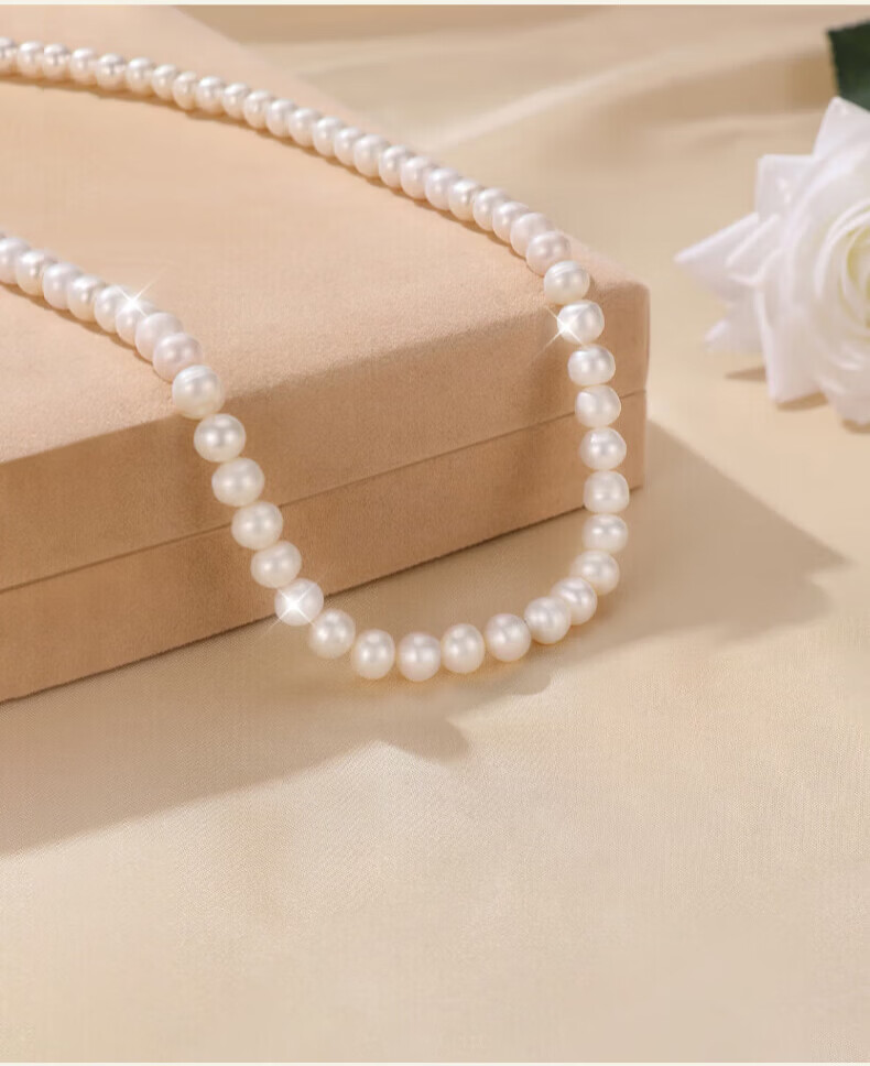 China Jewelry Freshwater Pearl Necklace for Women Mom Style Choker Mother’s Day Birthday Gift for Girlfriend and Mother-in-Law 14