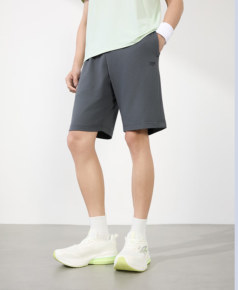 361° Men's Spring Summer Five-Point Shorts Running Fitness Training Casual Knit Pants 652624706-4 13
