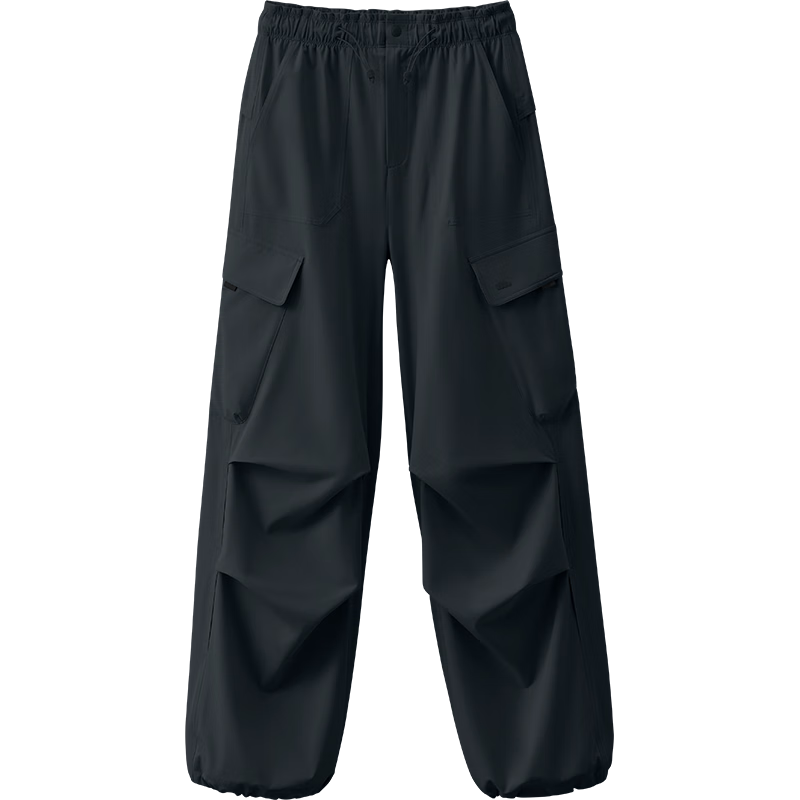 Beneunder Casual Sports Women's Water-Repellent Sun Protection Parachute Pants Outdoor WR247 Twilight Black L