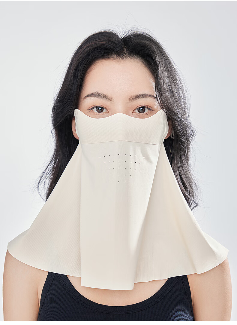 ZIY Seamless Breathable Face Shield Women's Summer Shoulder Neck Integrated Sun Protection Mask UV Protection Eye Corner Face Cover 21