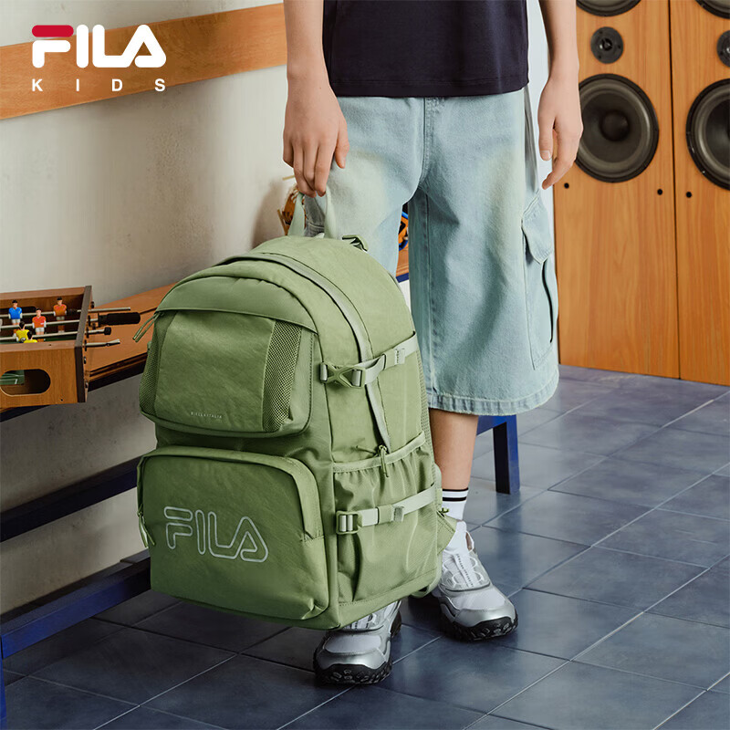 FILA Kids Backpack 2026 Large Capacity Junior High School Student Shoulder Bag for Boys and Girls