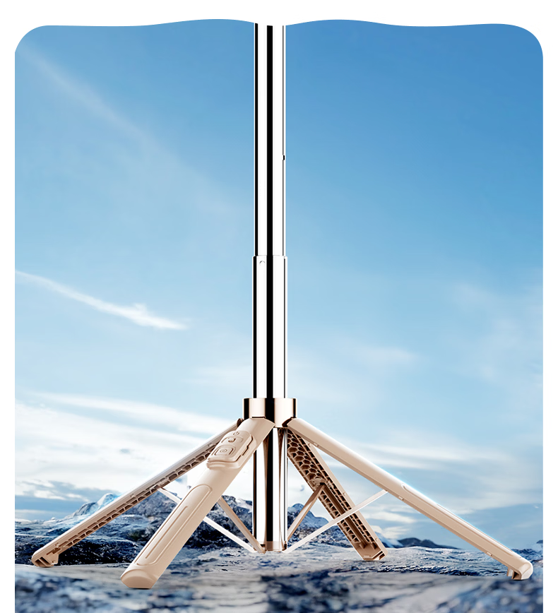 Suoying [2026 New] Selfie Stick Phone Holder Floor Tripod Live Streaming Stand 360° Rotation Anti-Shake Auto Tracking Travel Compact Portable Concert Photography 22