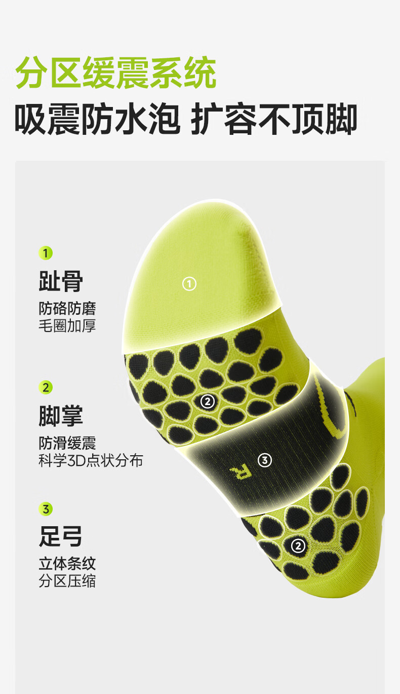 Feibit Sports Short Socks 4.0 Compression Fitness Quick-Dry Odor-Resistant Sweat-Absorbing Marathon Socks Wind White S 7