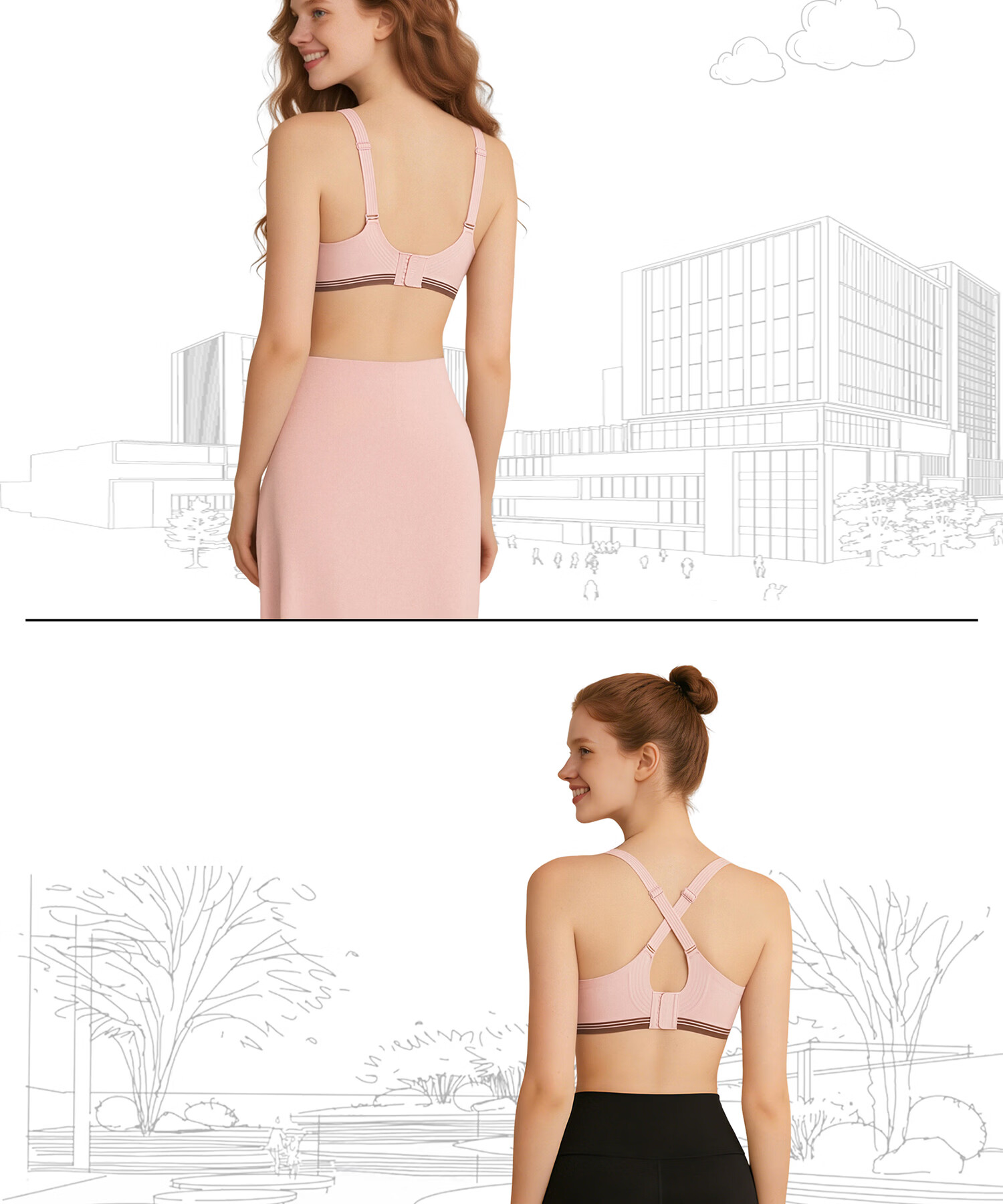 Helena Large Bust Minimizing Bra for Women, One-Piece Cup, Triple Lift, Anti-Sagging, Push-Up Bra, Chili Red, M 13