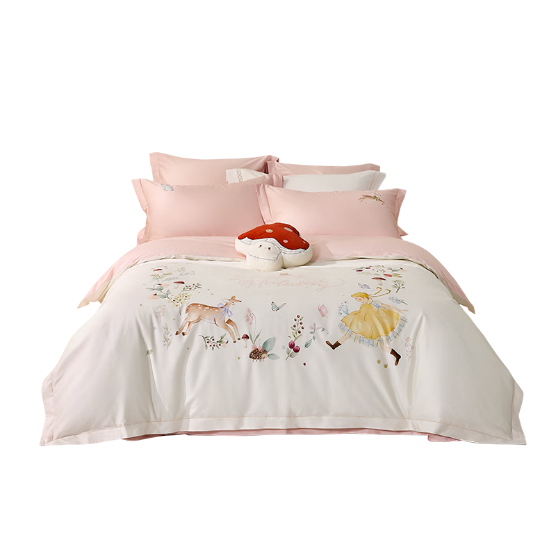 Luolai Kids 60-Thread Count 100% Cotton Quilt Cover Single Piece 100% Pure Cotton Class A Student Dormitory Single Quilt Cover 120*150cm