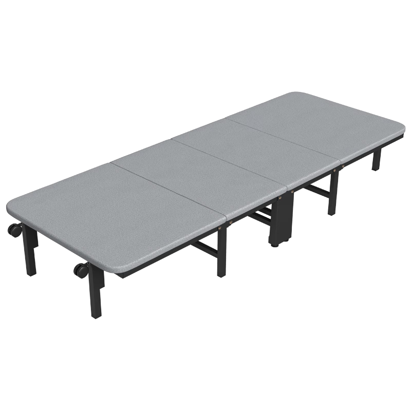 Restar Folding Bed Office Nap Essential Hospital Companion Bed Comfortable Wooden Sponge Single Nap Bed 80cm