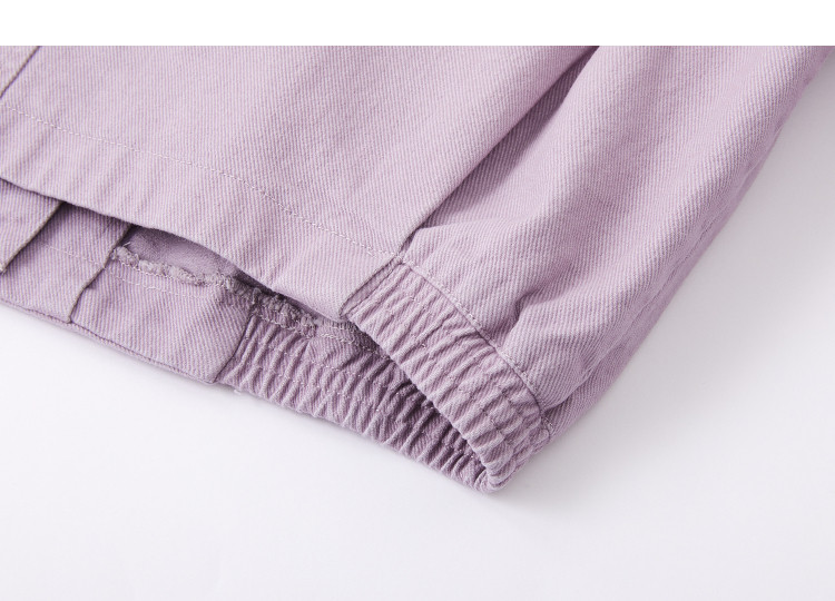 Demana [Supreme Pure Cotton] Spring Korean Style Stand Collar Color-Block Elastic Hem Spliced Loose Petite Women's Jacket 12