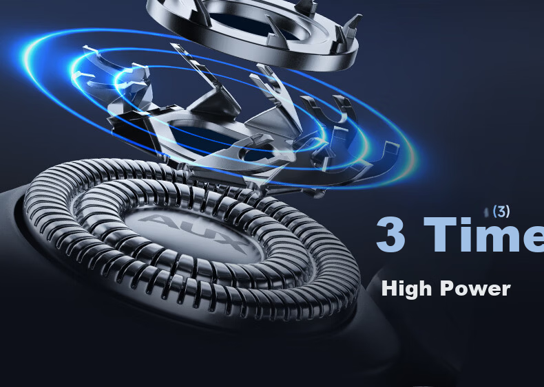 AUX Men's Electric Shaver Portable Mini Beard Trimmer Sensitive Skin Razor Birthday Gift Compact Travel Shaving Razor Annual Meeting Prize New Year Gift 12