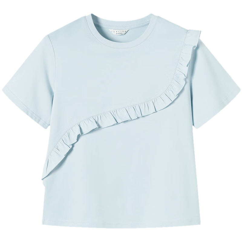 TonLion 2026 Summer New Women's Short Sleeve T-Shirt Loose Unique Chic Stylish Top