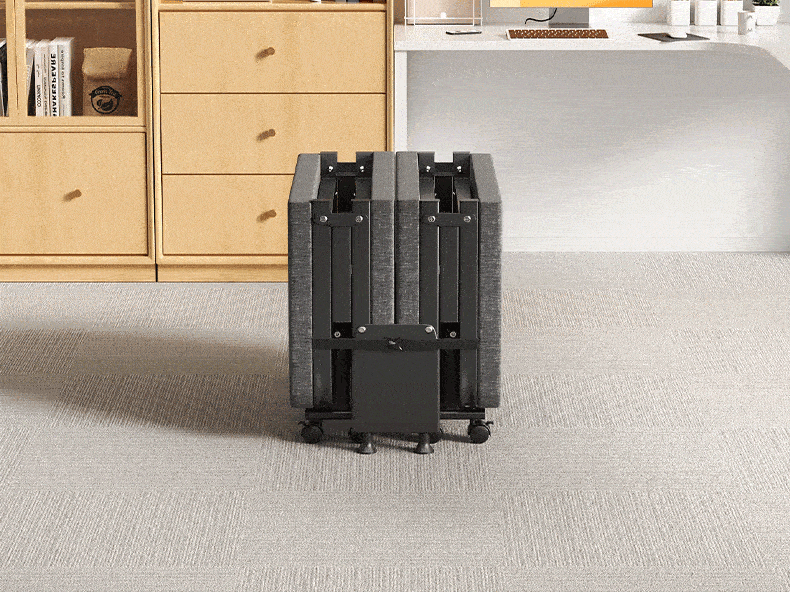 Miaoli Folding Single Office Nap Bed Foldable Hard Bed Care Bed Simple Nap Bed No Installation Robot Vacuum Compatible 5