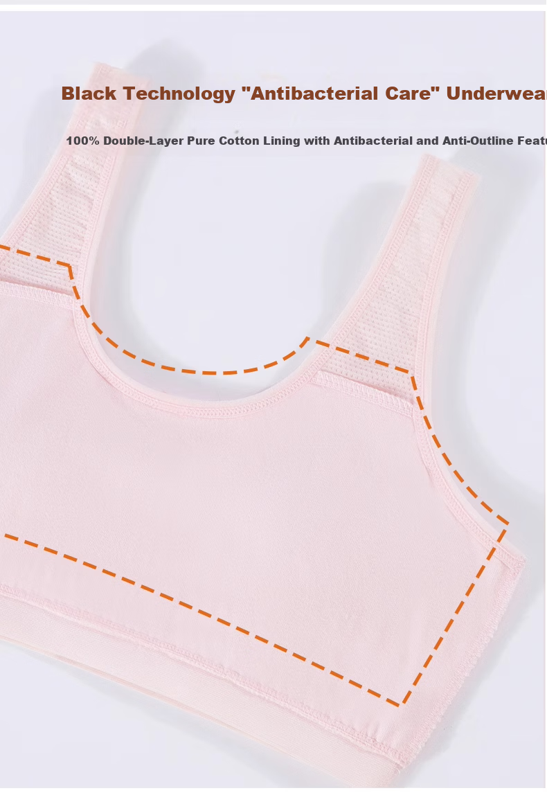 Energetic Teenage Girls Developmental Anti-Peek Thin Cotton-Lined Vest Elementary School Student Bra Initial Development Tube Top 4
