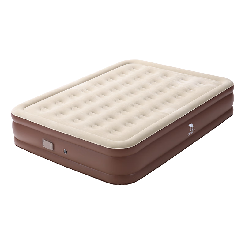 CAMEL Outdoor Camping Moisture-Proof Air Mattress Sleeping Pad Self-Inflating Bed 040C Beige/Amber Brown