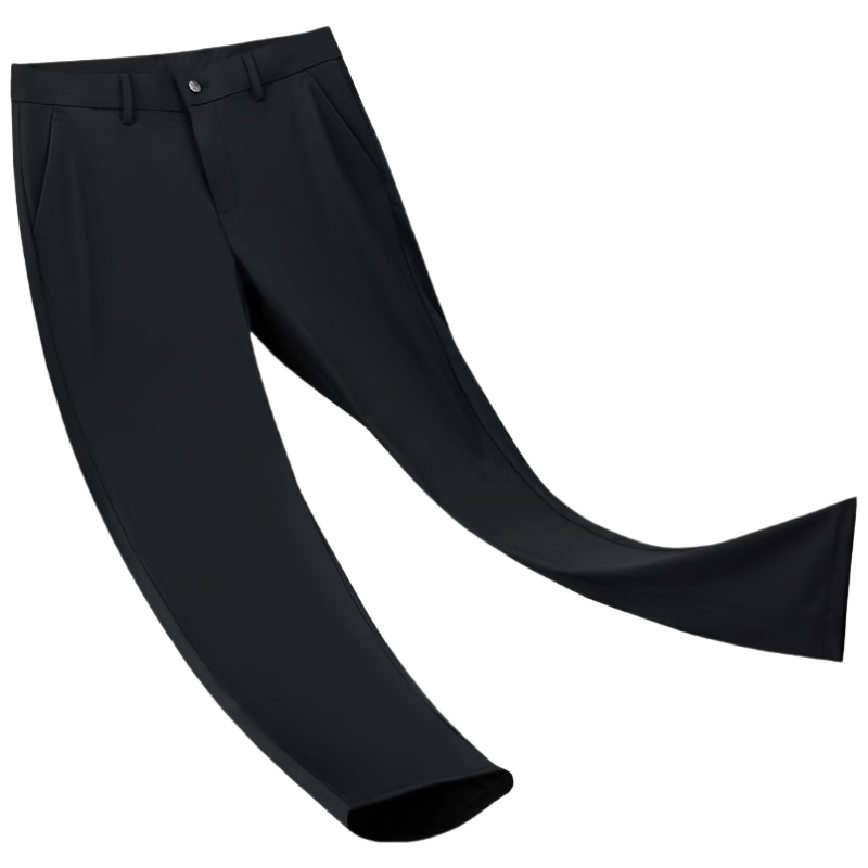 PLAYBOY Men's Ice Silk Breathable Business Suit Pants Straight-leg Wrinkle-free Stretch Summer Thin Trousers