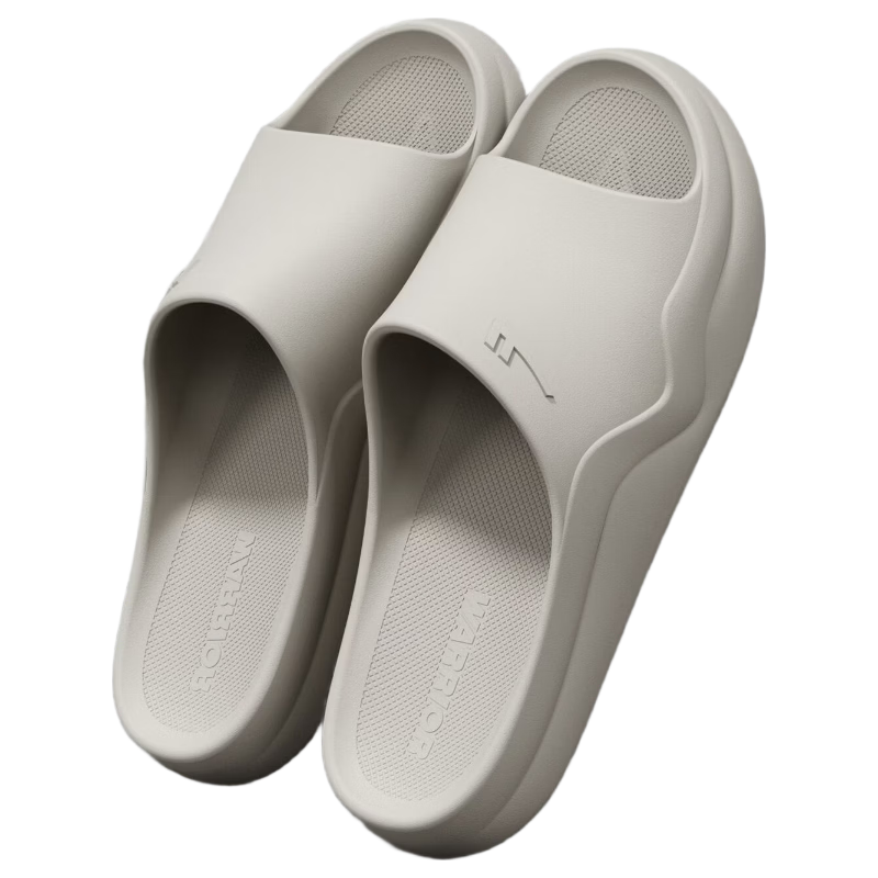 Warrior Men's EVA Slip-On Slippers Non-Slip Home Bathroom Shower Sandals Durable Beach Shoes 0651 Kiln Gray Size 40-41