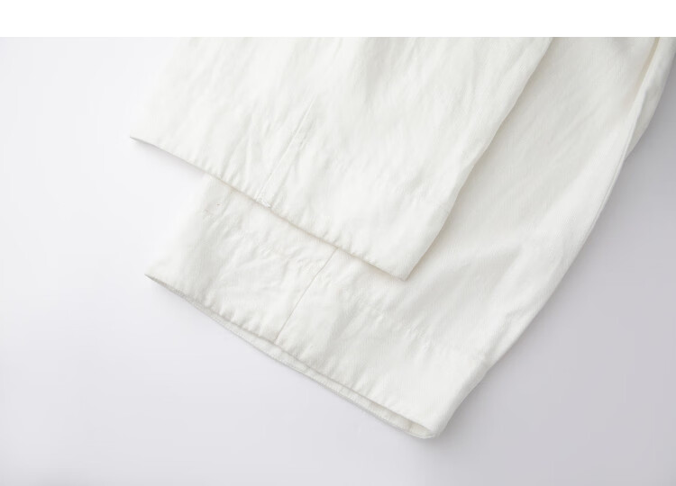 Demana [Linen Lyocell Blend] Spring Artistic Pleated Herringbone Wide-Leg Slimming Casual Pants for Women Premium Feel 13