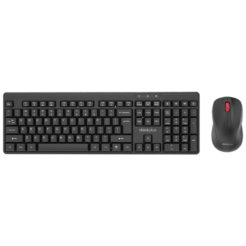 Lenovo ThinkPlus Wireless Keyboard and Mouse Set Full-Size Classic Think Red Dot Keyboard Business Computer Laptop Keyboard KM115 Pro