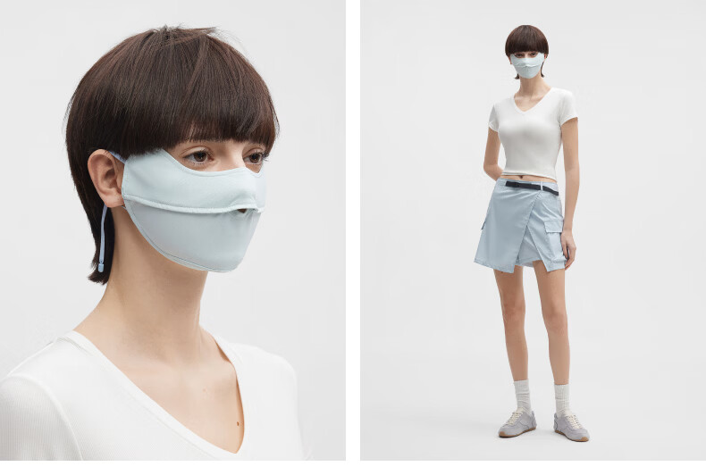 Bananain Liangpi 331UV Unisex Cooling Sun Protection Breathable Antibacterial Face Mask Outdoor Commuting Eye Protection Mask 14