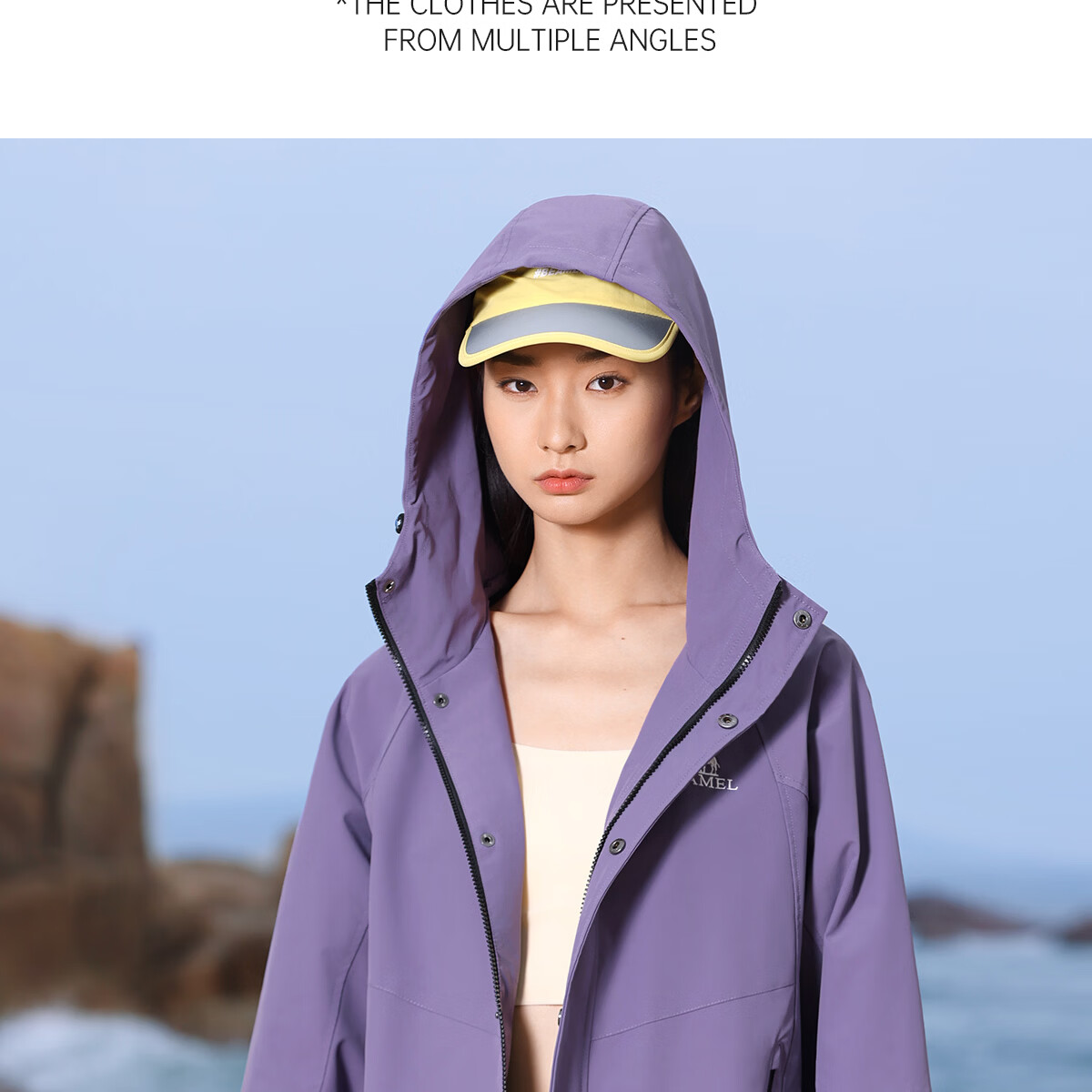 Camel Mountain and Sea Jacket Unisex Windproof Casual Sports Outdoor Hiking Coat Spring Autumn M13CA6V040 37