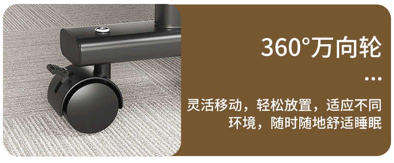 Miaoli Folding Single Office Nap Bed Foldable Hard Bed Care Bed Simple Nap Bed No Installation Robot Vacuum Compatible 6