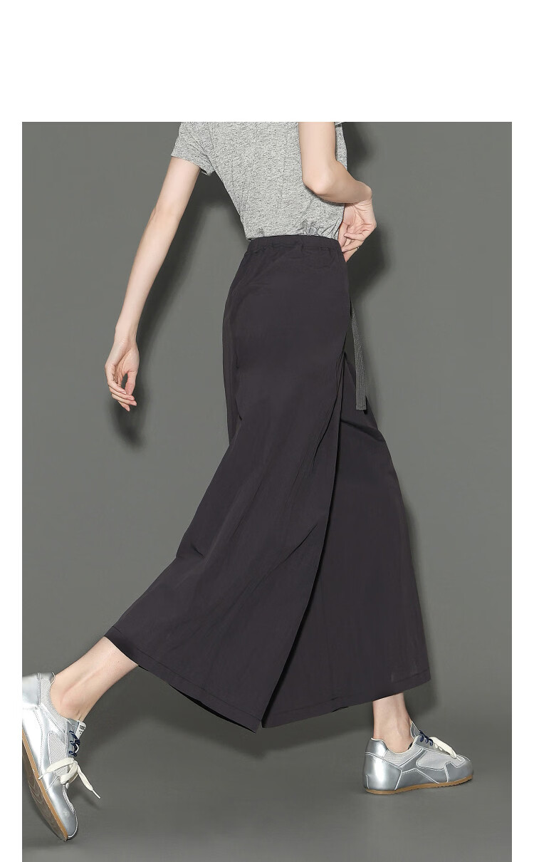 Demana [Three-Proof Black Technology] Spring Lightweight Sports Pleated Cropped Wide-Leg Slimming Casual Pants for Women Premium Feel 10