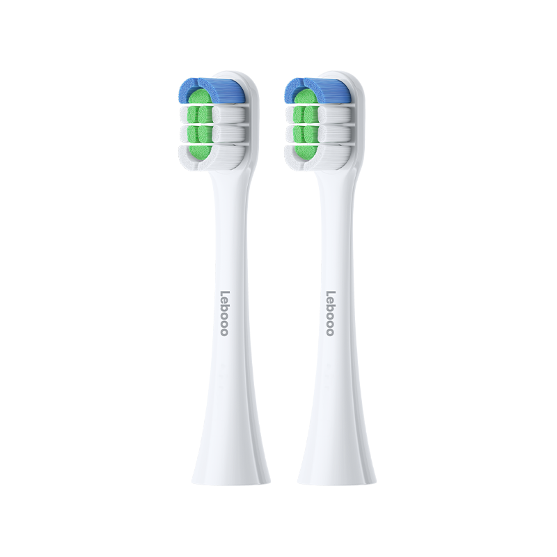 Hongmengzhixuan Libode Smart Electric Toothbrush Star Diamond Edition Brush Head, Efficient Cleaning Type, 2-Pack (White)