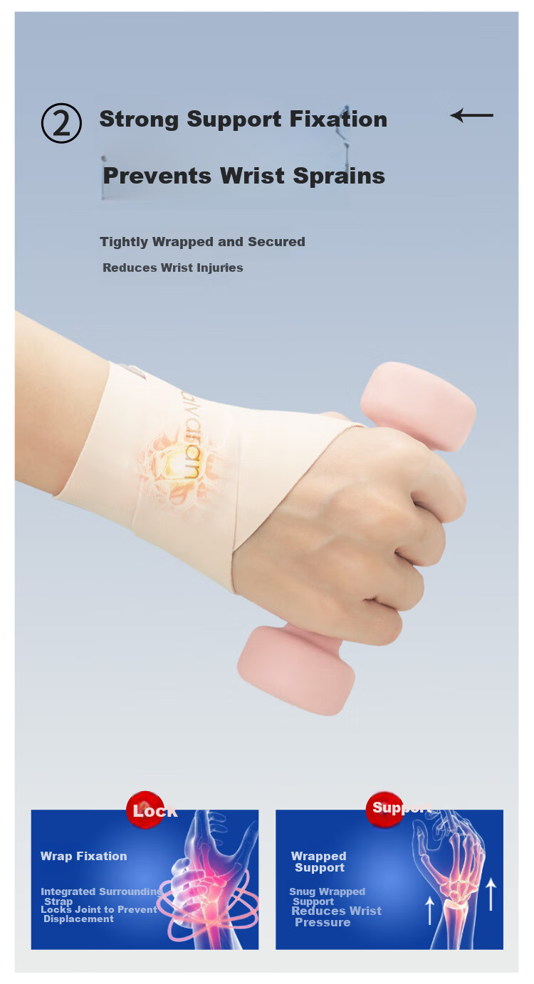 GALVARAN Wrist Support Brace for Strain, Sprain, and Tendonitis - Sports Fitness Wrist Sleeve for Badminton and Volleyball, Unisex [Right Skin Color] 5