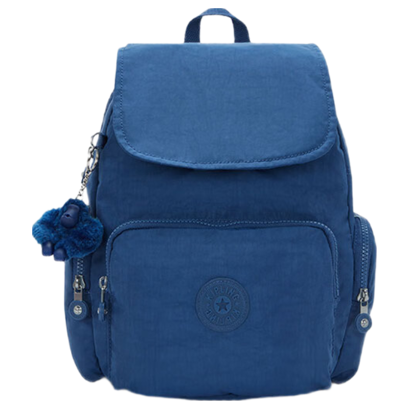 Kipling 2026 New CITY ZIP S Black Monogram Jacquard Backpack Birthday Gift