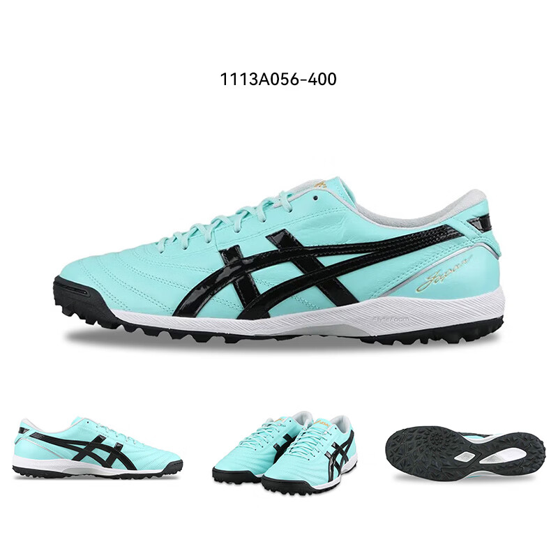 Asics Soccer Cleats, Kangaroo Leather, Turf Studs, Men's Model C3 1103A121-400, Size 44 7