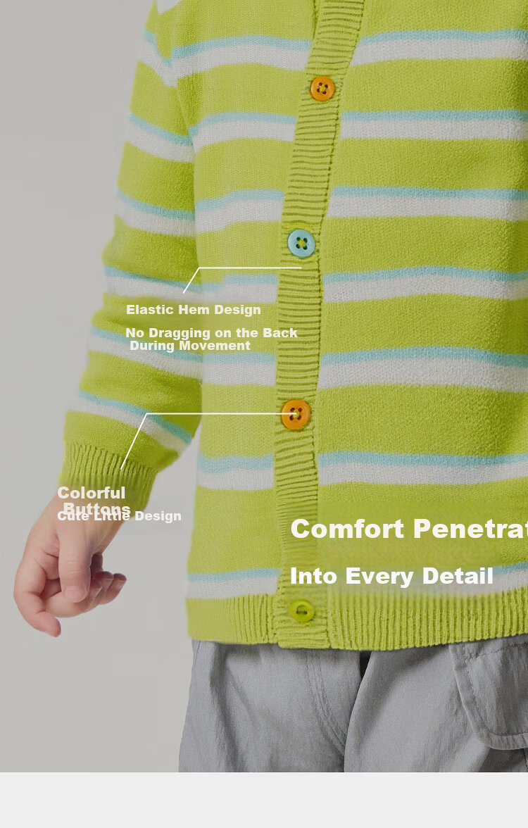 Balabala Kids Sweater Children's Knitwear Boys Girls 2026 New Spring Autumn Soft Skin-friendly Cardigan Pullover 6