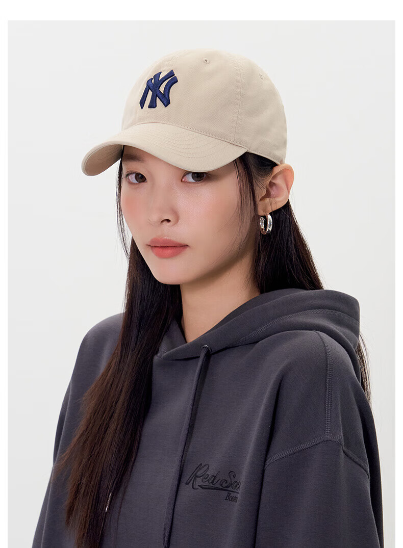 MLB Baseball Cap for Men And Women, Couples' Soft Top Cap, Casual Sports Hat for All Seasons, 3ACP6601N-07RDS 28